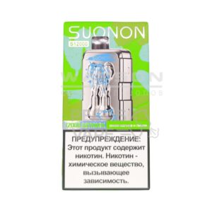 Электронная сигарета SUONON S 12000 (Кислое яблоко ) купить с доставкой в СПб, по России и СНГ. Цена. Изображение №7.