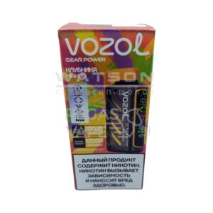 Электронная сигарета VOZOL GEAR POWER 20000 (Клубника арбуз) купить с доставкой в СПб, по России и СНГ. Цена. Изображение №6.