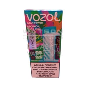 Электронная сигарета VOZOL GEAR POWER 20000 (Вишня лайм) купить с доставкой в СПб, по России и СНГ. Цена. Изображение №6.