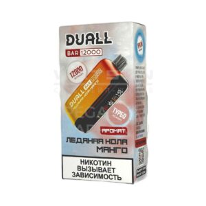 Электронная сигарета DUALL BAR 12000 (Ледяной арбуз с дыней) купить с доставкой в СПб, по России и СНГ. Цена. Изображение №6.