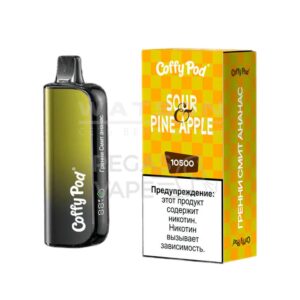Электронная сигарета COFFY POD 6500 (Груша с кактусом) купить с доставкой в СПб, по России и СНГ. Цена. Изображение №6.