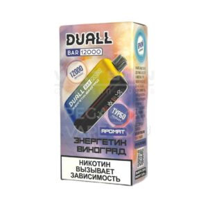Электронная сигарета DUALL BAR 12000 (Энергетик черника) купить с доставкой в СПб, по России и СНГ. Цена. Изображение №6.