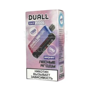 Электронная сигарета DUALL BAR 12000 (Яблоко и Виноград) купить с доставкой в СПб, по России и СНГ. Цена. Изображение №7.