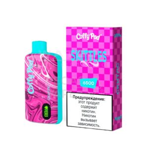 Электронная сигарета COFFY POD 6500 (Маракуйя гуава киви) купить с доставкой в СПб, по России и СНГ. Цена. Изображение №6.