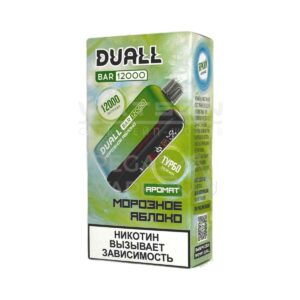 Электронная сигарета DUALL BAR 12000 (Морозный арбуз) купить с доставкой в СПб, по России и СНГ. Цена. Изображение №6.