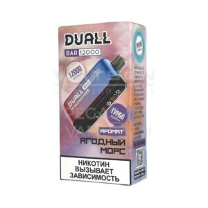 Электронная сигарета DUALL BAR 12000 (Ананас киви) купить с доставкой в СПб, по России и СНГ. Цена. Изображение №6.