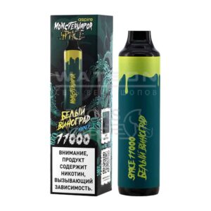 Электронная сигарета MONSTERVAPOR SPACE 11000 (Виноград с вишней) купить с доставкой в СПб, по России и СНГ. Цена. Изображение №6.