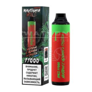 Электронная сигарета MONSTERVAPOR SPACE 11000 (Манго с клубникой) купить с доставкой в СПб, по России и СНГ. Цена. Изображение №7.