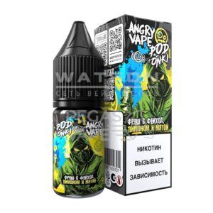 Жидкость ANGRY VAPE x PODONKI (Клубника Банан Маракуйя) 10 мл 2% (20 мг/мл) купить с доставкой в СПб, по России и СНГ. Цена. Изображение №6.